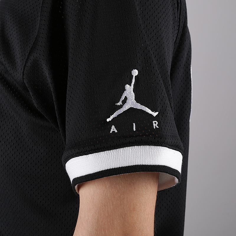 мужская черная футболка Jordan Jumpman Air Mesh Jersey AR0028-010 - цена, описание, фото 3
